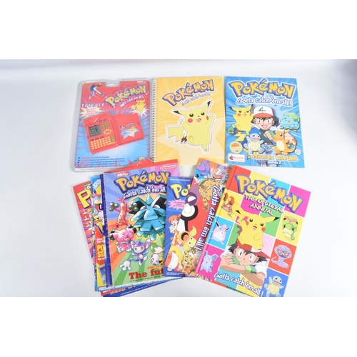 96 - A COLLECTION OF POKEMON COLLECTIBLES, to include a  'Gotta Catch'em all! bag, a lunchbox filled with... 