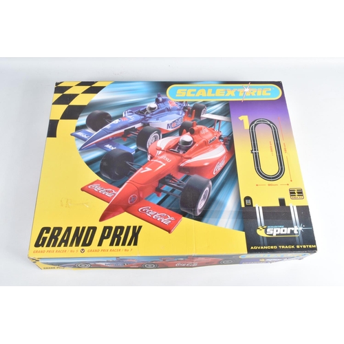 98 - A BOXED SCALEXTRIC SPORT ADVANCED TRACK SYSTEM RACE KIT WITH TRACK EXTENSTION PACKS,  with Grand Pri... 