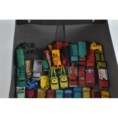 112 - A QUANTITY OF UNBOXED AND ASSORTED PLAYWORN DIECAST VEHICLES, to include Corgi Toys Renault 16 Tour ... 