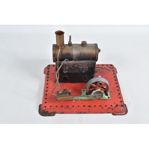 123 - AN UNBOXED MAMOD LIVE STEAM ENGINE, No.SE1a, not tested, playworn condition with paint loss and wear... 