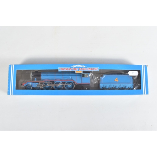 162 - A BOXED HORNBY OO GAUGE THE WORLD OF THOMAS THE TANK ENGINE, Gordon the blue engine, No.4 (R383), wi... 