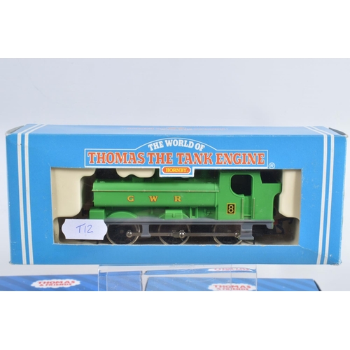 165 - THREE BOXED HORNBY OO GAUGE THOMAS AND FRIENDS LOCOMOTIVES, Sodor Ironworks Shunter 'Arry' (R9067) a... 