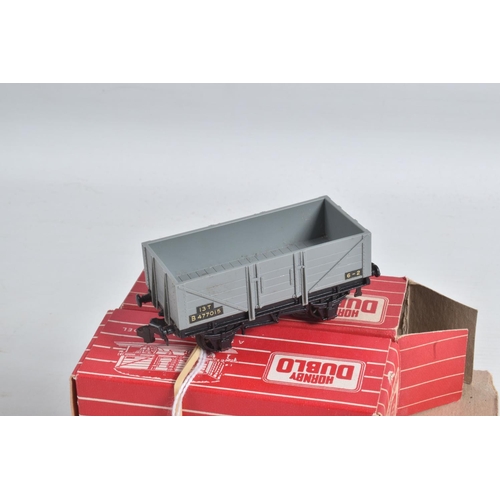 192 - A QUANTITY OF BOXED HORNBY DUBLO FREIGHT ROLLING STOCK, Goods Brake Van M.R. No.M730012 in grey live... 