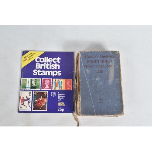 194 - AN ACCUMULATION OF STAMPS IN 6 JUNIOR TYPE ALBUMS AND LOOSE IN PACKETS