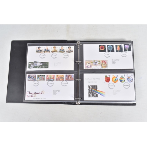 203 - COLLECTION OF STAMPS IN BOX, MAINLY GB FDCS FROM 1970S TO 199OS, A FEW PRESENTATION PACKS AND A WORL... 