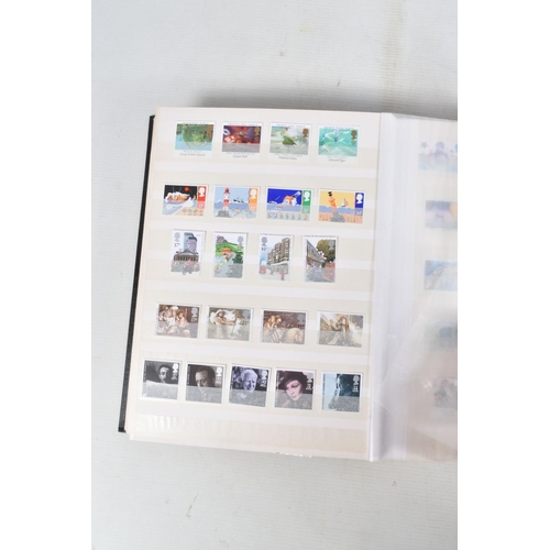 205 - COLLECTION OF GB STAMPS IN 6 ALBUMS TO 1997. We note 1840 penny black and 1840 2d blue, mint commems... 