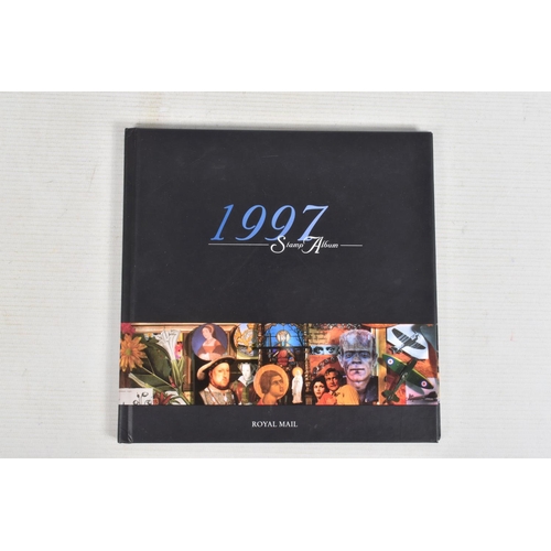 205 - COLLECTION OF GB STAMPS IN 6 ALBUMS TO 1997. We note 1840 penny black and 1840 2d blue, mint commems... 