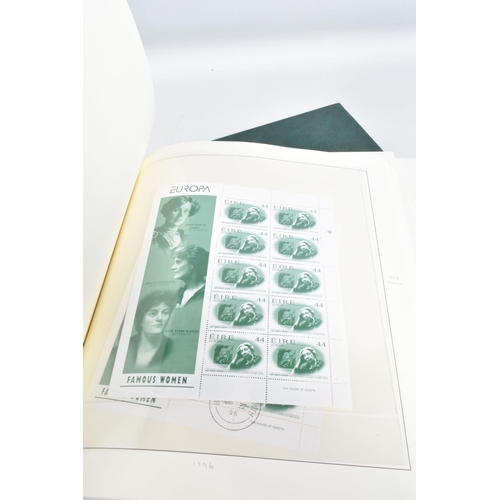 208 - MOST EXTENSIVE EIRE / IRELAND COLLECTION IN 12 LINDNER DUAL HINGELESS ALBUMS. Appears largely comple... 