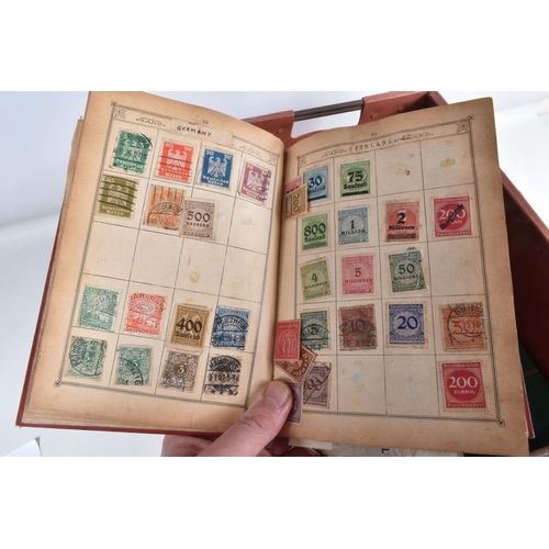 214 - COLLECTION OF STAMPS IN VARIOUS ALBUMS WITH JUMBLED GB QE2 MINT COLLECTION INC WATERLOW CASTLES SET ... 