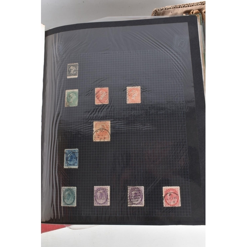 216 - 3 BOXES OF STAMPS IN ALBUMS AND LOOSE.We note range of collections in albums inc Ceylon, general com... 