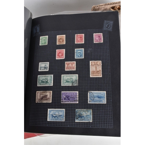 216 - 3 BOXES OF STAMPS IN ALBUMS AND LOOSE.We note range of collections in albums inc Ceylon, general com... 