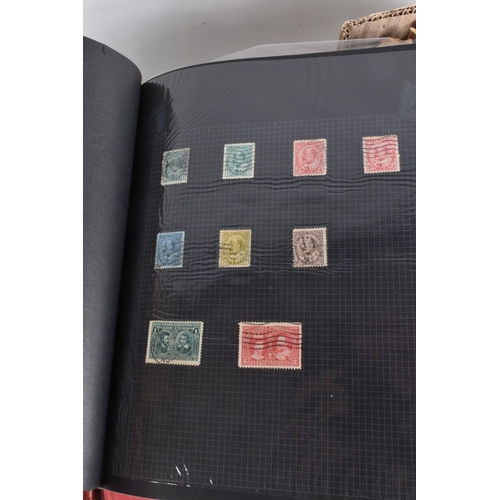 216 - 3 BOXES OF STAMPS IN ALBUMS AND LOOSE.We note range of collections in albums inc Ceylon, general com... 