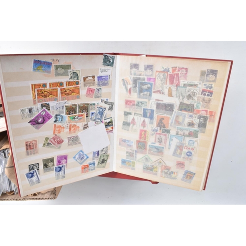 216 - 3 BOXES OF STAMPS IN ALBUMS AND LOOSE.We note range of collections in albums inc Ceylon, general com... 