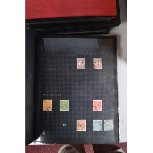 216 - 3 BOXES OF STAMPS IN ALBUMS AND LOOSE.We note range of collections in albums inc Ceylon, general com... 