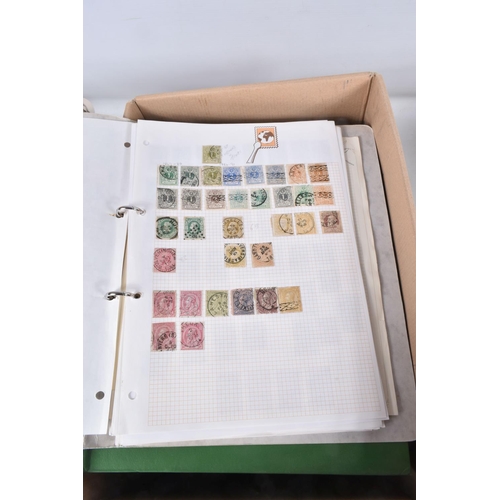 216 - 3 BOXES OF STAMPS IN ALBUMS AND LOOSE.We note range of collections in albums inc Ceylon, general com... 