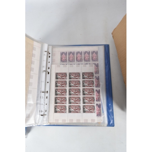 217 - 2 BOXES WITH A CLEAROUT OF STAMPS IN PACKETS AND ALBUMS. Includes IOM fdcs and presentation packs, a... 