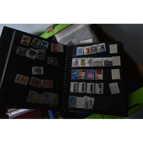 218 - LARGE COLLECTION OF STAMPS IN 3 BOXES WITH FDCS, PRESENTATION PACKS AND MINT TO 2012 TOGETHER WITH A... 