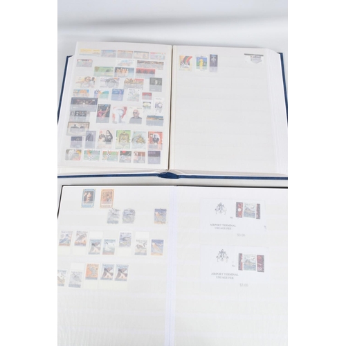 220 - LARGE COLLECTION OF STAMPS IN 2 BOXES, A TIN AND 2 BAGS. WORLDWIDE CONTENT WITH MAIN VALUE IN GB MIN... 