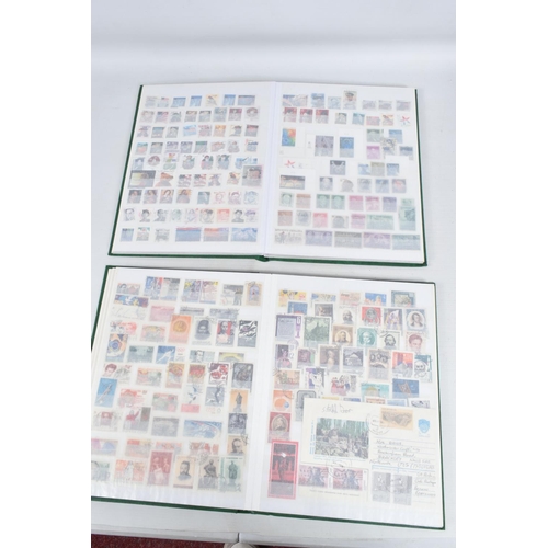 220 - LARGE COLLECTION OF STAMPS IN 2 BOXES, A TIN AND 2 BAGS. WORLDWIDE CONTENT WITH MAIN VALUE IN GB MIN... 