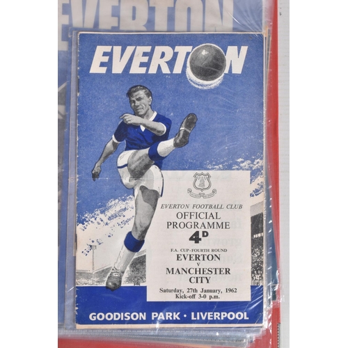 229 - A COLLECTION OF EVERTON  AND TRANMERE FOOTBALL CLUB PROGRAMMES, Everton programmes range from 1962 t... 