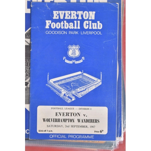 229 - A COLLECTION OF EVERTON  AND TRANMERE FOOTBALL CLUB PROGRAMMES, Everton programmes range from 1962 t... 