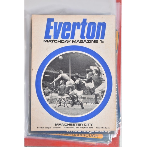 229 - A COLLECTION OF EVERTON  AND TRANMERE FOOTBALL CLUB PROGRAMMES, Everton programmes range from 1962 t... 