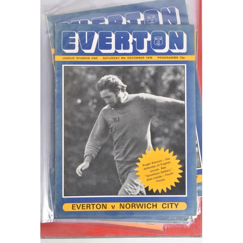 229 - A COLLECTION OF EVERTON  AND TRANMERE FOOTBALL CLUB PROGRAMMES, Everton programmes range from 1962 t... 