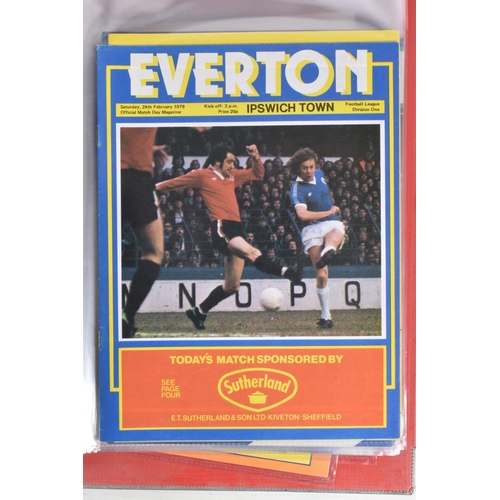 229 - A COLLECTION OF EVERTON  AND TRANMERE FOOTBALL CLUB PROGRAMMES, Everton programmes range from 1962 t... 