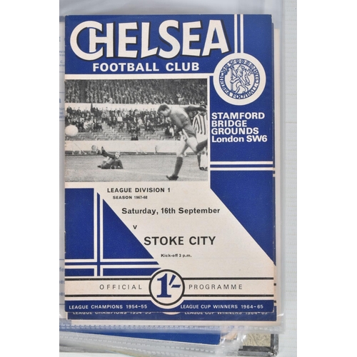 230 - A COLLECTION OF CHELSEA FOOTBALL CLUB PROGRAMMES, programmes range from 1962 to 1996, featuring  Che... 