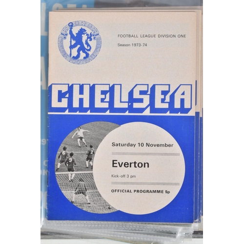 230 - A COLLECTION OF CHELSEA FOOTBALL CLUB PROGRAMMES, programmes range from 1962 to 1996, featuring  Che... 