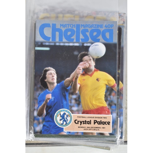 230 - A COLLECTION OF CHELSEA FOOTBALL CLUB PROGRAMMES, programmes range from 1962 to 1996, featuring  Che... 