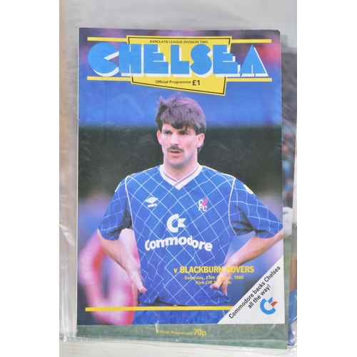 230 - A COLLECTION OF CHELSEA FOOTBALL CLUB PROGRAMMES, programmes range from 1962 to 1996, featuring  Che... 