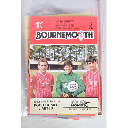 231 - A COLLECTION OF BOURNEMOUTH FOOTBALL CLUB PROGRAMMES, programmes range from 1967 to 1992, featuring ... 