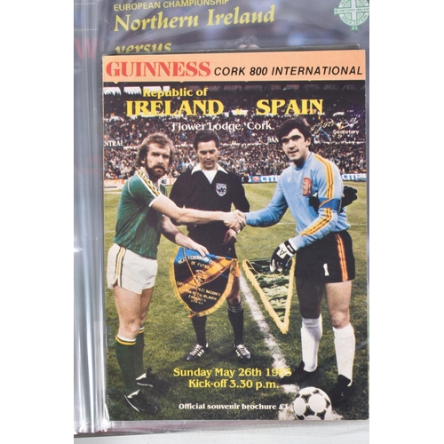 232 - A COLLECTION OF IRELAND FOOTBALL PROGRAMMES, programmes range from 1959 to 1991, featuring Ireland v... 