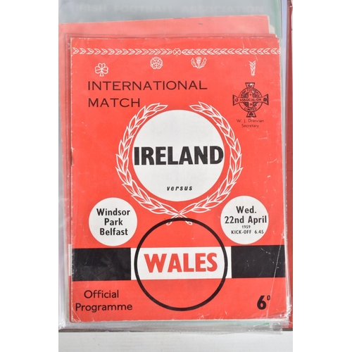 232 - A COLLECTION OF IRELAND FOOTBALL PROGRAMMES, programmes range from 1959 to 1991, featuring Ireland v... 