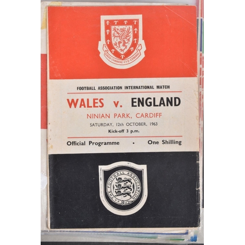 233 - A COLLECTION OF WALES FOOTBALL PROGRAMMES, programmes range from 1965 to 1976, featuring Wales v Eng... 