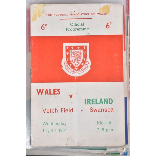 233 - A COLLECTION OF WALES FOOTBALL PROGRAMMES, programmes range from 1965 to 1976, featuring Wales v Eng... 