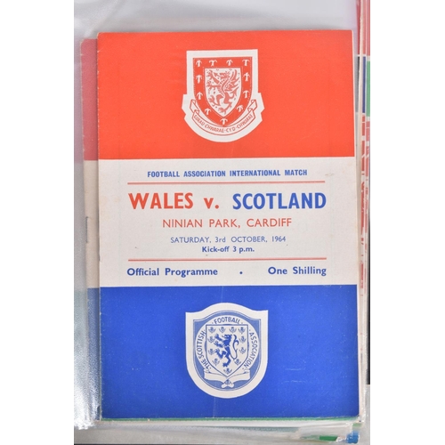 233 - A COLLECTION OF WALES FOOTBALL PROGRAMMES, programmes range from 1965 to 1976, featuring Wales v Eng... 