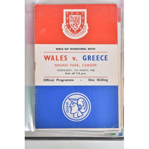 233 - A COLLECTION OF WALES FOOTBALL PROGRAMMES, programmes range from 1965 to 1976, featuring Wales v Eng... 