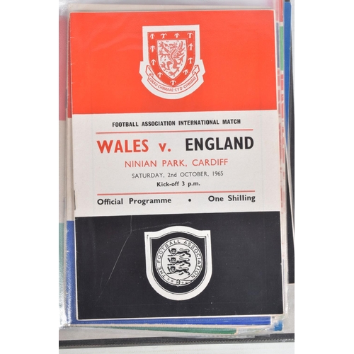 233 - A COLLECTION OF WALES FOOTBALL PROGRAMMES, programmes range from 1965 to 1976, featuring Wales v Eng... 