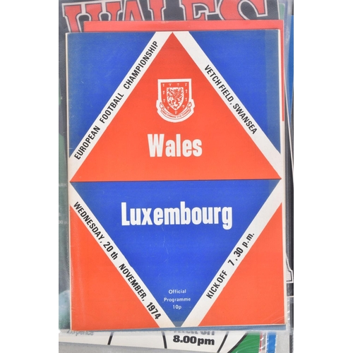 233 - A COLLECTION OF WALES FOOTBALL PROGRAMMES, programmes range from 1965 to 1976, featuring Wales v Eng... 