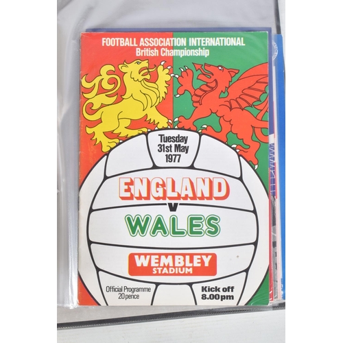 233 - A COLLECTION OF WALES FOOTBALL PROGRAMMES, programmes range from 1965 to 1976, featuring Wales v Eng... 