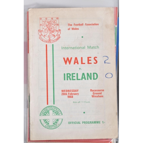 233 - A COLLECTION OF WALES FOOTBALL PROGRAMMES, programmes range from 1965 to 1976, featuring Wales v Eng... 