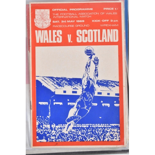 233 - A COLLECTION OF WALES FOOTBALL PROGRAMMES, programmes range from 1965 to 1976, featuring Wales v Eng... 