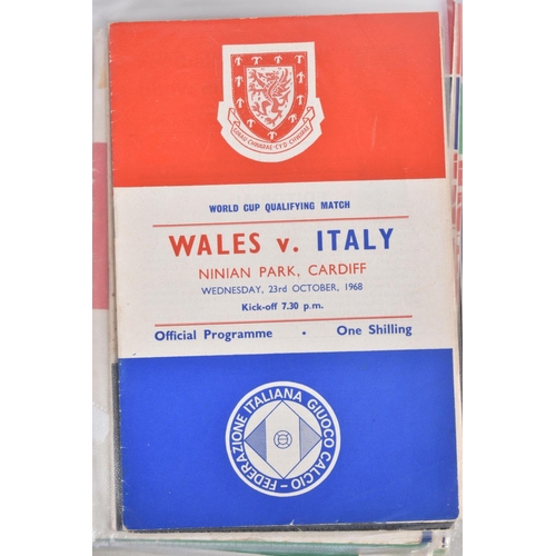 233 - A COLLECTION OF WALES FOOTBALL PROGRAMMES, programmes range from 1965 to 1976, featuring Wales v Eng... 