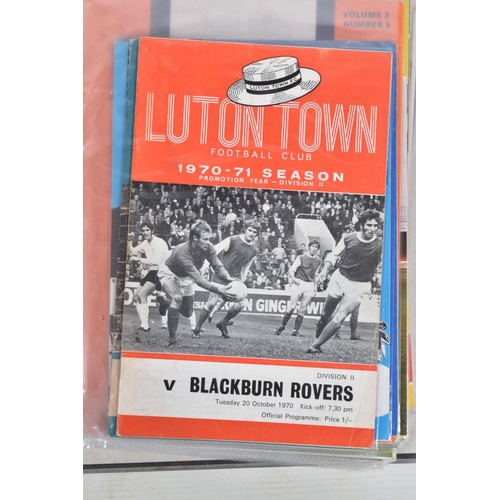 235 - A COLLECTION OF LUTON TOWN FOOTBALL CLUB PROGRAMMES, programmes range from 1970 to 2001, featuring L... 