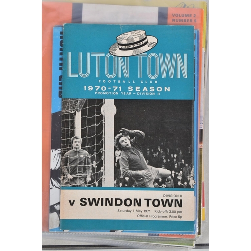 235 - A COLLECTION OF LUTON TOWN FOOTBALL CLUB PROGRAMMES, programmes range from 1970 to 2001, featuring L... 