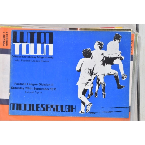 235 - A COLLECTION OF LUTON TOWN FOOTBALL CLUB PROGRAMMES, programmes range from 1970 to 2001, featuring L... 