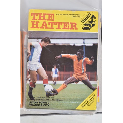 235 - A COLLECTION OF LUTON TOWN FOOTBALL CLUB PROGRAMMES, programmes range from 1970 to 2001, featuring L... 