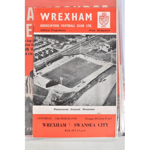 237 - A COLLECTION OF WREXHAM FOOTBALL CLUB PROGRAMMES, programmes range from 1958 to 1992, featuring Wrex... 